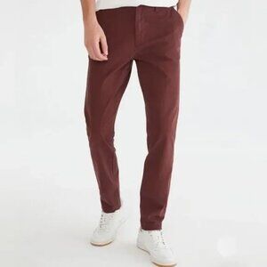 Aeropostale Men's 32x34 Skinny Stretch Twill Chinos - Copper Brown - Size 32x34